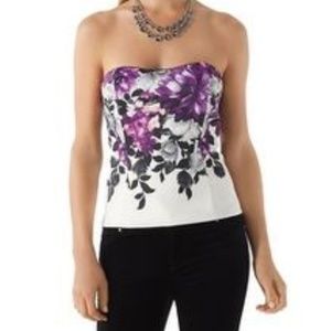White house black market strapless top.